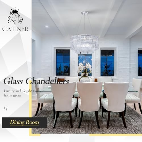 Modern 20" Crystal Glass Chandelier 7