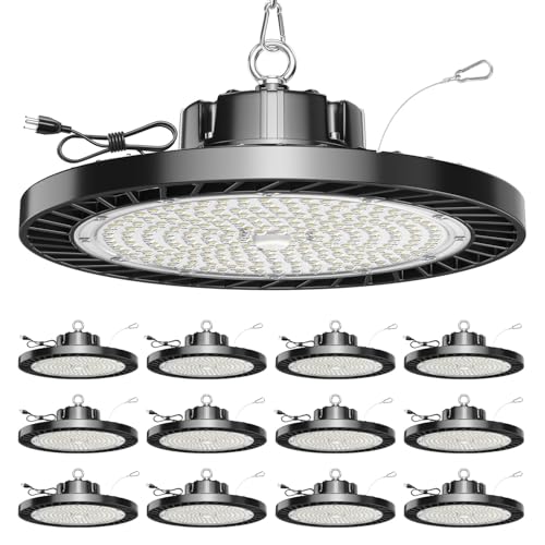 UFO LED High Bay Light 150W 12 Pack 5000K Daylight 22500LM (12 Count)