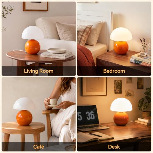 Mushroom Lamp Table Lamps Set of 2 for Bedroom Living Room (2 Count)