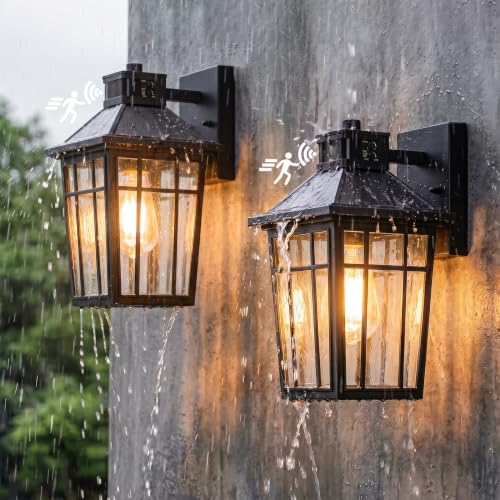 Motion Sensor Outdoor Wall Lights (2 Count)