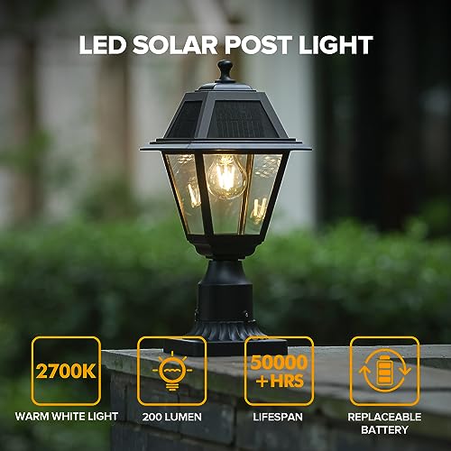 LED Solar Post Light