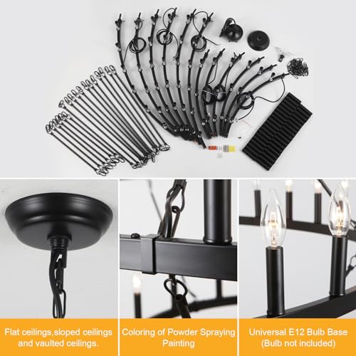 60 inch Black Extra Large Wagon Wheel Chandelier