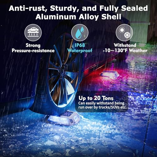 Aluminum Alloy Solar Dock Lights (8 Count)