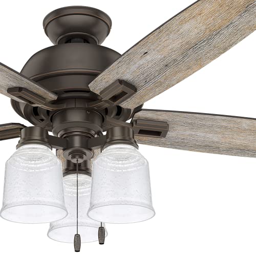 23158 4 Transitional Clear & Seeded Ceiling Fan Replacement Glass Shade (4 Count)