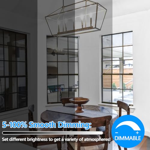 LED Candle Bulbs 100W Equivalent Dimmable (12 Count)