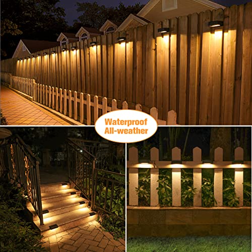 Solar Deck Lights Outdoor 4 Pack (4 Count)