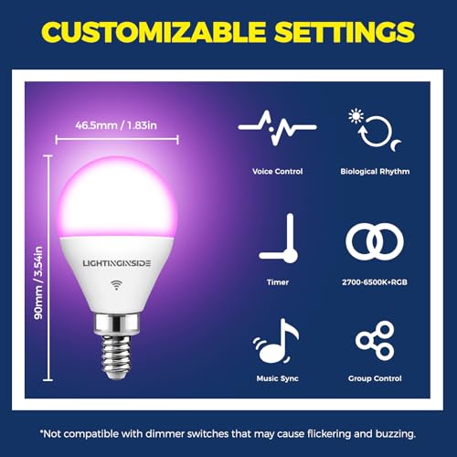 E12 Smart Light Bulbs