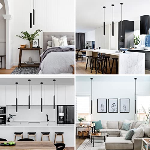 Modern Pendant Lights 4000K LED Dimmable Pendant Light Fixtures Pendant Lighting for Kitchen Island (3 Count)