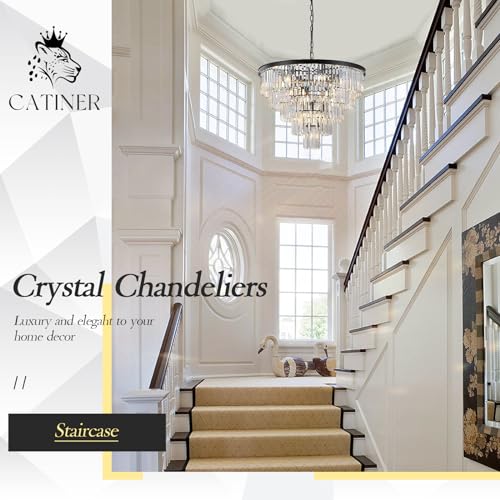 30" Modern Crystal Chandelier