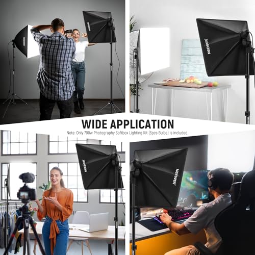 700W Equivalent Softbox Lighting Kit