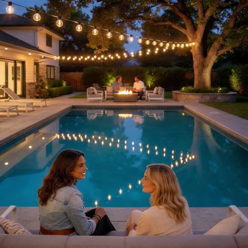 Outdoor String Lights LED Waterproof 100 FT (100 Foot)