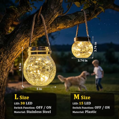 6 Pack M Size Solar Lantern Gifts for Women (6 Count)