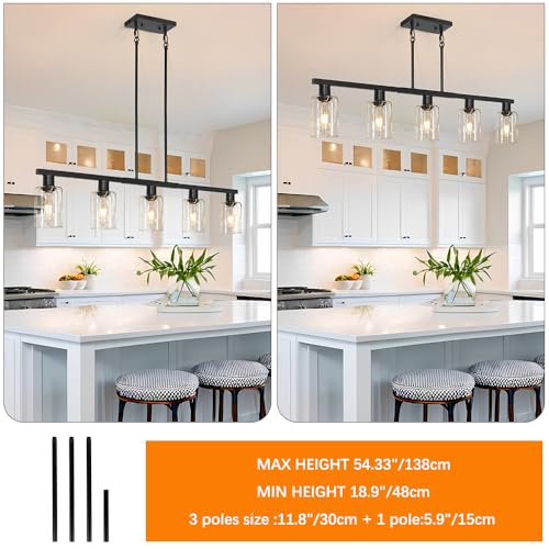 5 Light Kitchen Island Light