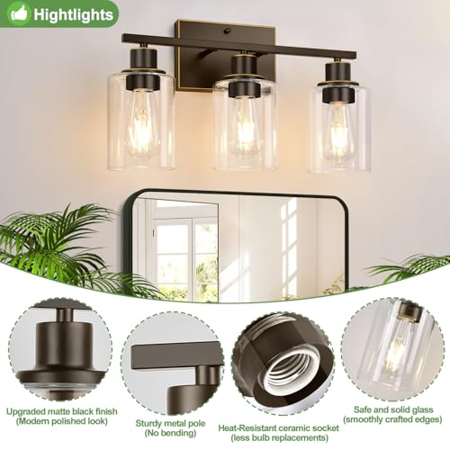 3 Light Bathroom Light Fixtures