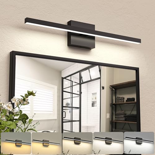 23.6 inch Black Bathroom Vanity Light