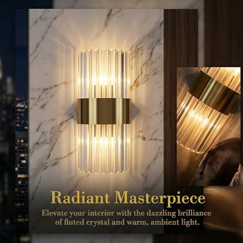 Modern Gold Wall Sconces Set of 2 (2 Count)