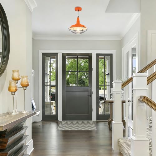 Farmhouse Orange Pendant Light (3 Count)