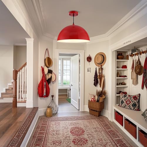 Red Large Pendant Light 2 Packs
