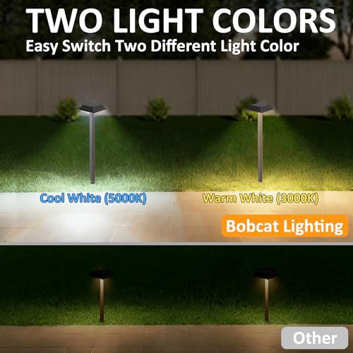 Super Bright 300 Lumens Solar Pathway Lights Outdoor (4 Count)