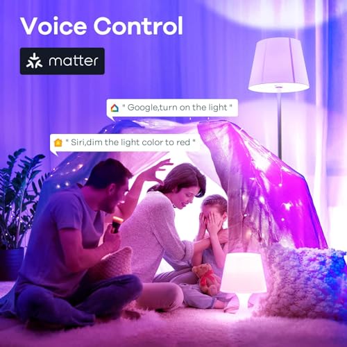 Matter Smart Light Bulbs (4 Count)