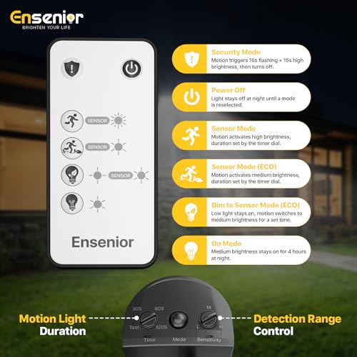 5 Motion Sensor Modes Solar Security Light