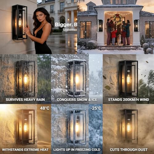 4 Pack 18inch Outdoor Wall Light Fixtures (4 Count)