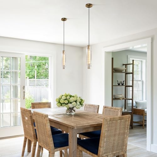 Lighting Modern Crystal Pendant Lights Kitchen Island Gold Pendant Light Bubble Glass Hanging Light Fixture Brushed Brass Ceiling Hanging Lighting Fixture for Dining Room Living Room