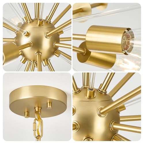Gold Sputnik Chandelier