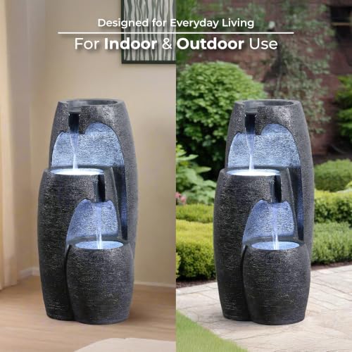 3 Tier Cascading Urn Outdoor Water Fountain