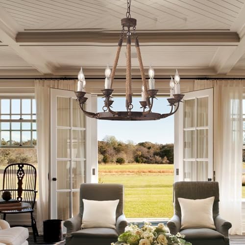 Rustic Candle Chandelier