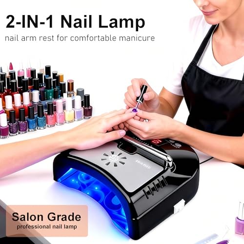 Cordless UV LED Nail Lamp with Fan (48 Ounce)
