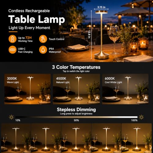 Cordless LED Table Lamps