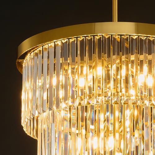 Crystal High Ceiling Chandelier Modern