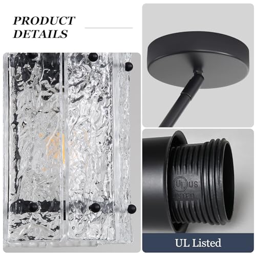 Black Glass Pendant Lights Kitchen Island