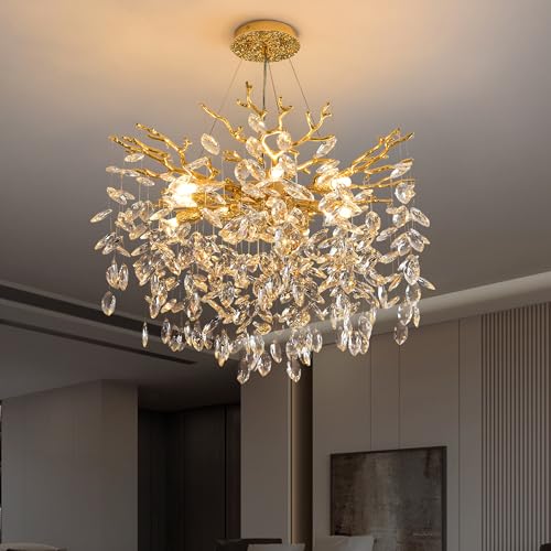 Modern Crystal Tree Branch Chandelier