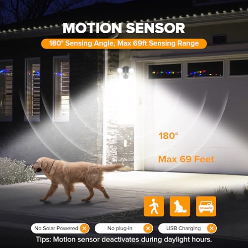 32W 3500 Lumen LED Security Lights Motion Sensor Light Outdoor