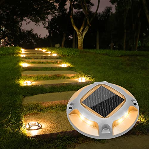 Solar Driveway Marker Lights Dock Marine Led Deck Outdoor 8 Pack (8 Count)