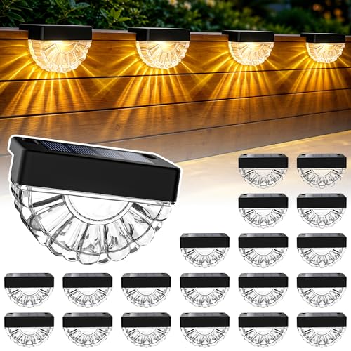 Solar Deck Lights Outdoor (20 Count)