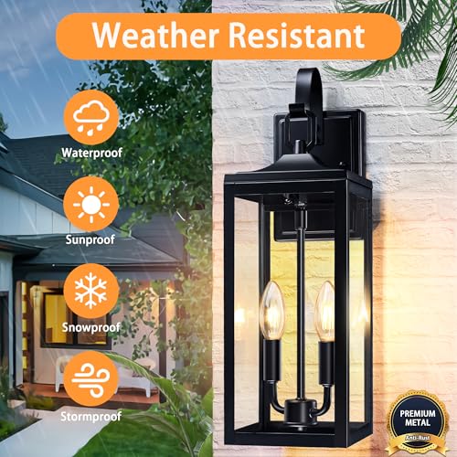 18'' Large Outdoor Wall Lights 2 Packs (2 Count)