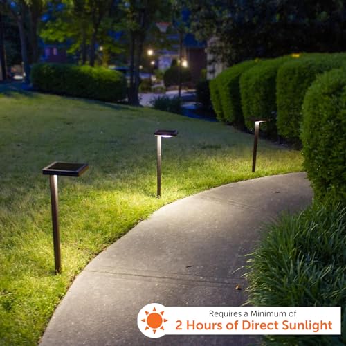 Contemporary Black Square Solar Garden Light (2 Count)