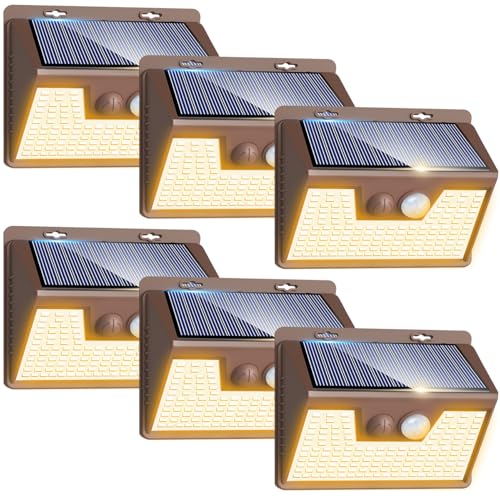 Solar Lights Outdoor Motion Sensor Waterproof (6 Count)