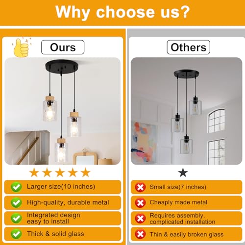 3 Light Pendant Light Fixtures