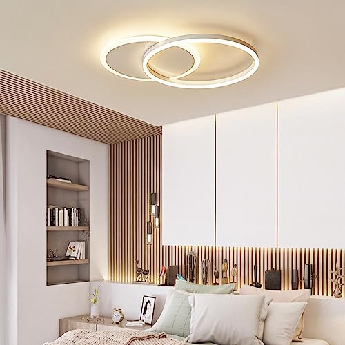 Chaners Ceiling Light LED Ceiling Light Ring Design Lighting Dimmable with Remote Control Lights for Living Room Bedroom Hallway