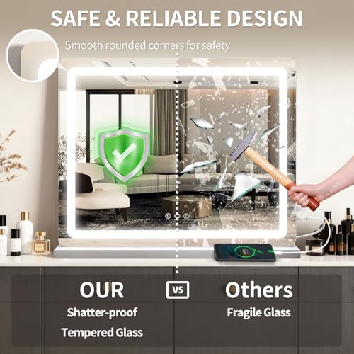 23"x 18" Large Vanity Mirror with Lights