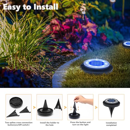 Solar Lights Outdoor Waterproof (2 Count)
