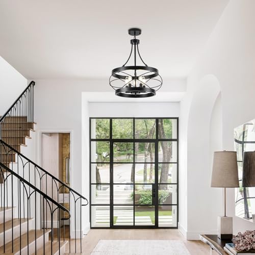 5 Light Farmhouse Chandelier (5 Count)