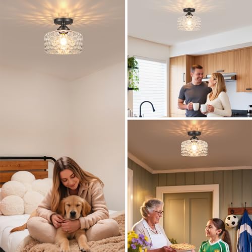 Small Semi Flush Mount Ceiling Light Fixture