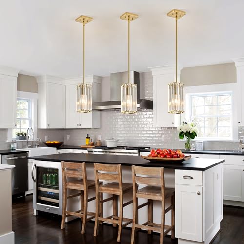 Modern Crystal Pendant Lights Kitchen Island