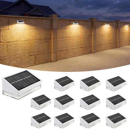 Solar Fence Lights 12 Pack (12 Count)