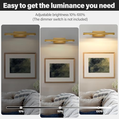 Gold Art Picture Frame Wall Light